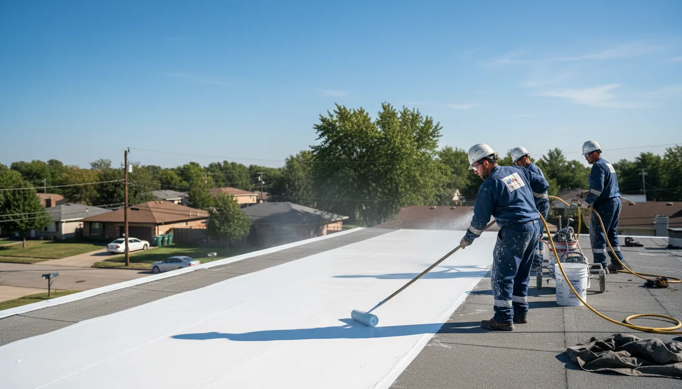 Commercial roof coating in Woodville, WI near me